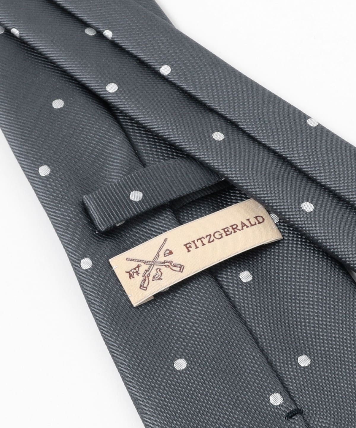 BEAMS F（ビームスF）FITZGERALD / シルク ドット柄 ネクタイ（スーツ