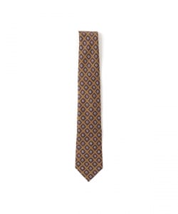 シルク 小紋柄 プリント ネクタイ