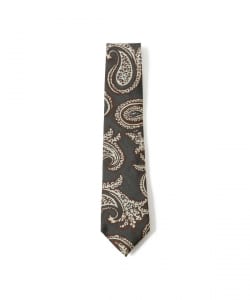 シルク ペイズリー柄 ジャカード ネクタイ