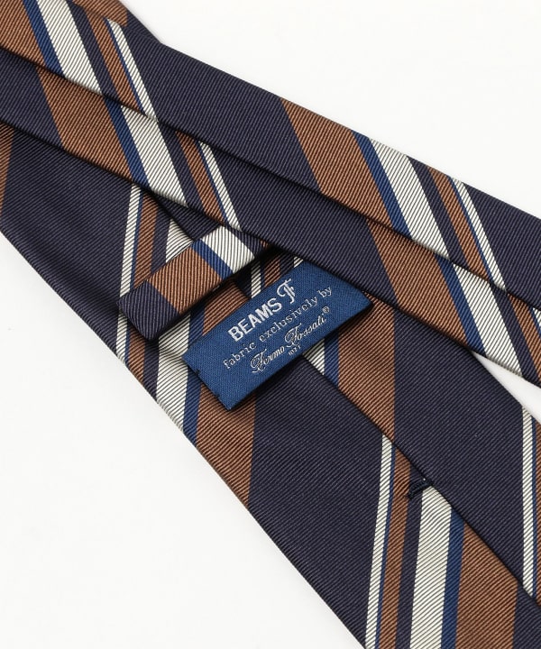 BEAMS F（ビームスF） Fermo Fossati シルク ストライプ ネクタイ