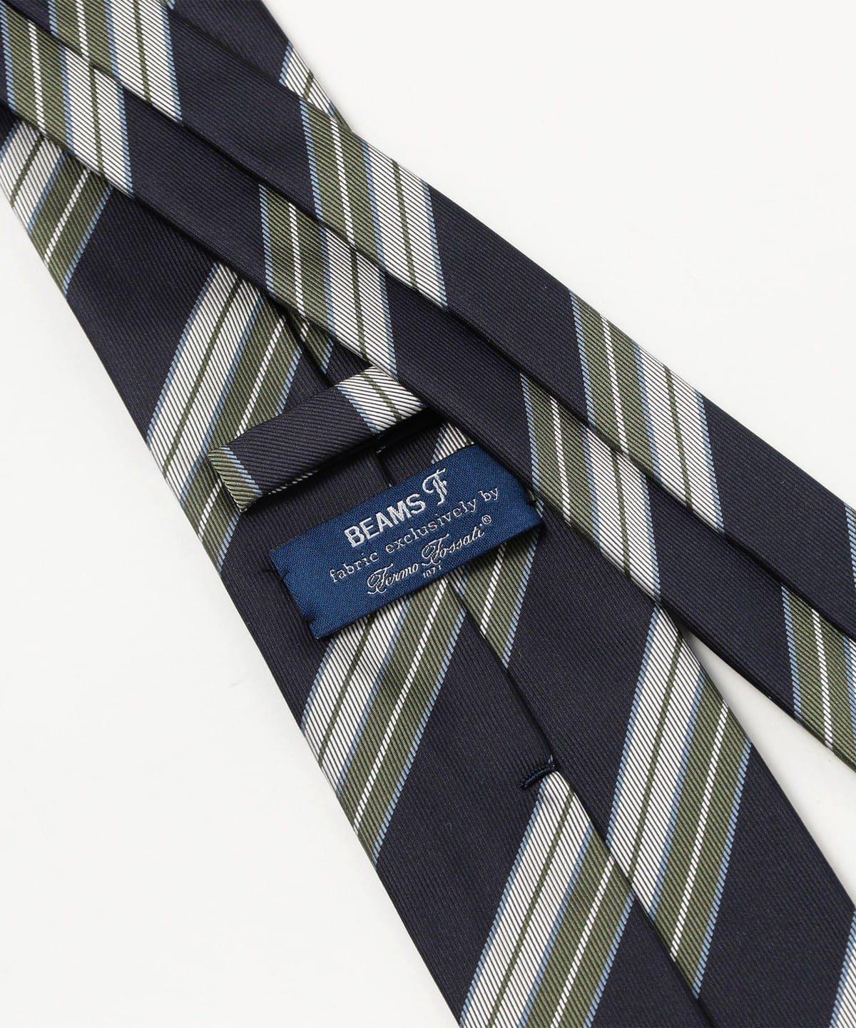 BEAMS F（ビームスF） Fermo Fossati シルク ストライプ ネクタイ