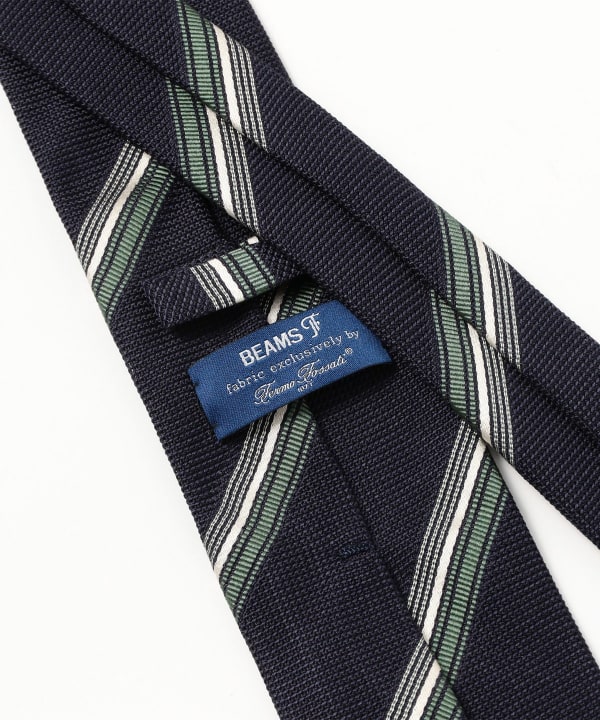 BEAMS F（ビームスF） Fermo Fossati シルク ストライプ ネクタイ