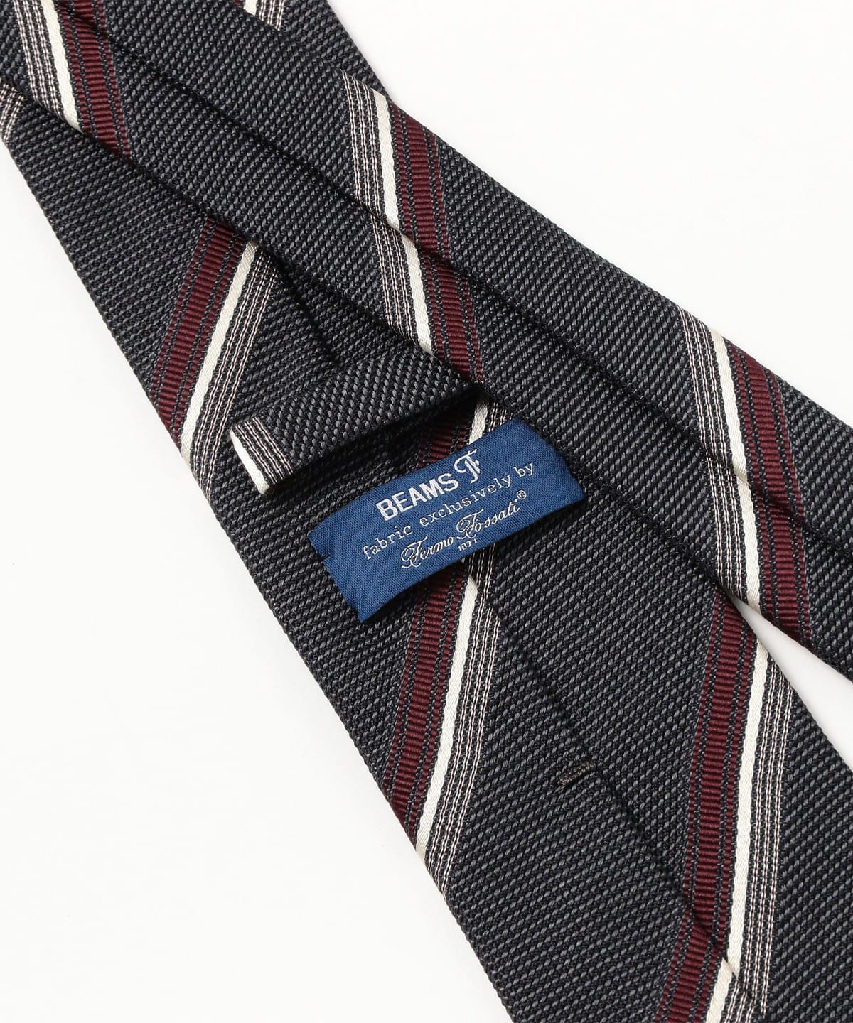 BEAMS F（ビームスF） Fermo Fossati シルク ストライプ ネクタイ