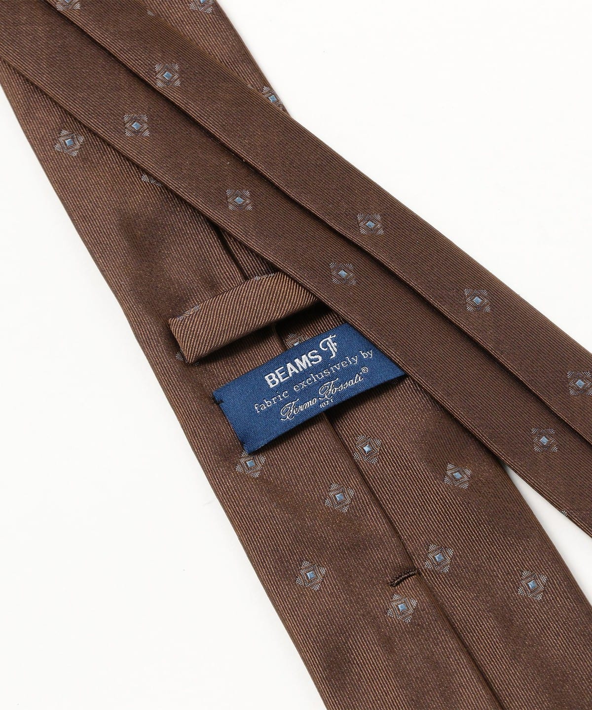 BEAMS F（ビームスF）Fermo Fossati シルク 小紋柄 ジャカード
