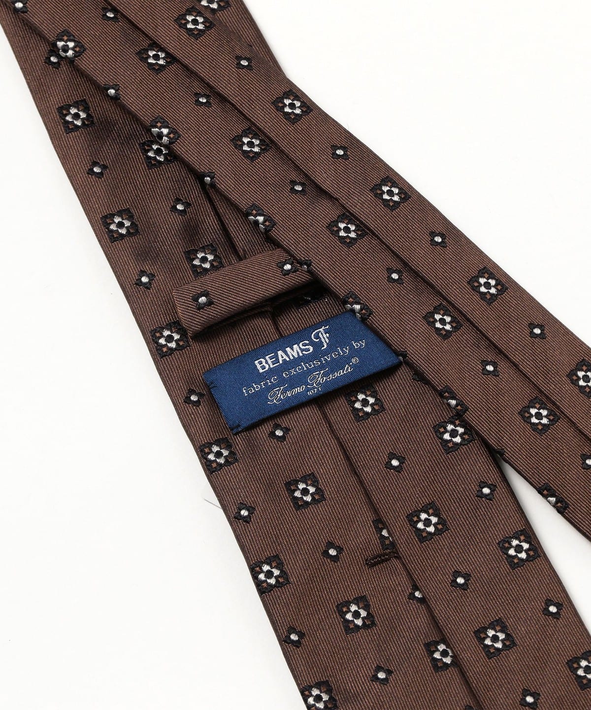 BEAMS F（ビームスF）Fermo Fossati シルク 小紋柄 ジャカード