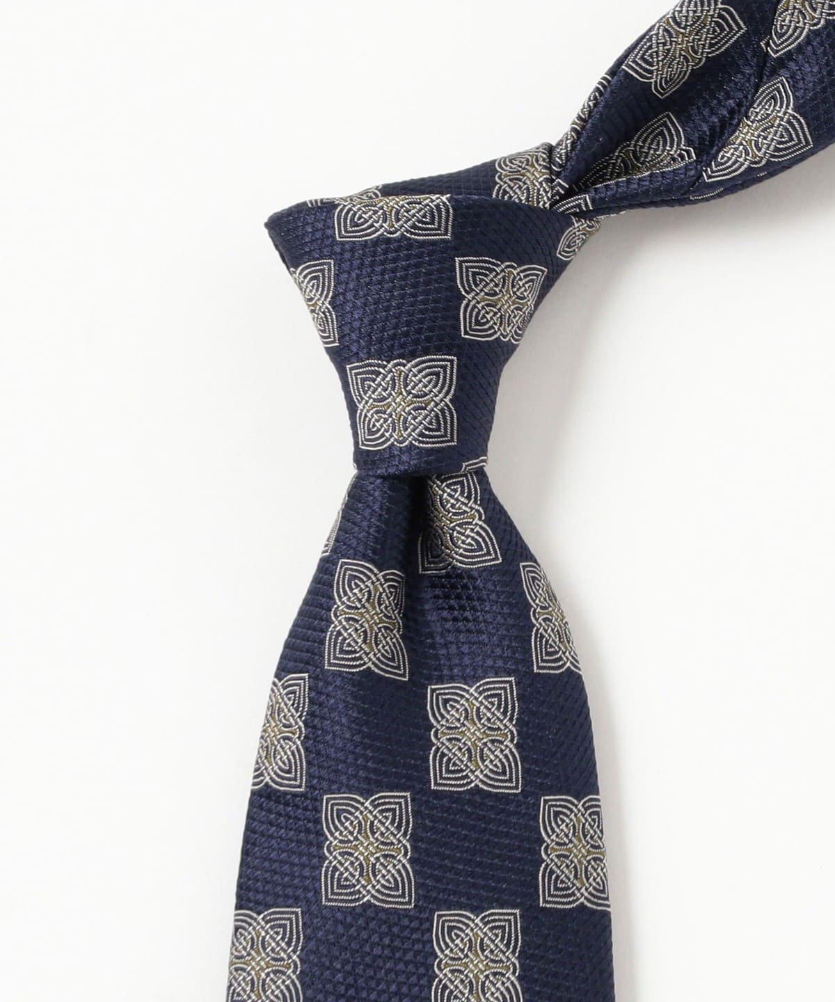 BEAMS F BEAMS Fermo Fossati Silk Small Pattern Jacquard Tie (Suits