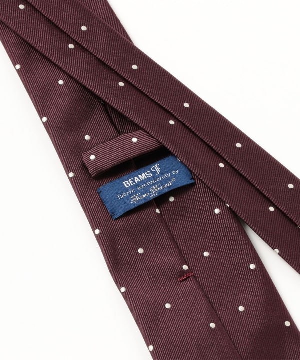 BEAMS F（ビームスF）Fermo Fossati シルク ドット柄 ジャカード