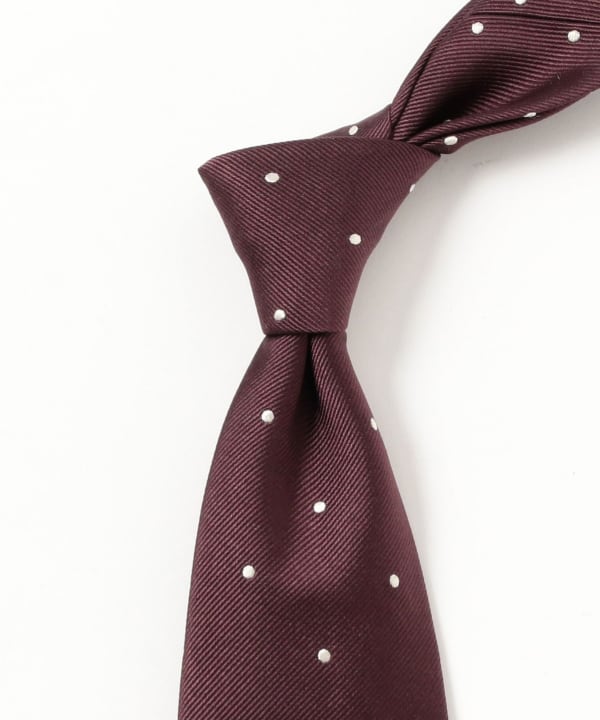 BEAMS F（ビームスF）Fermo Fossati シルク ドット柄 ジャカード