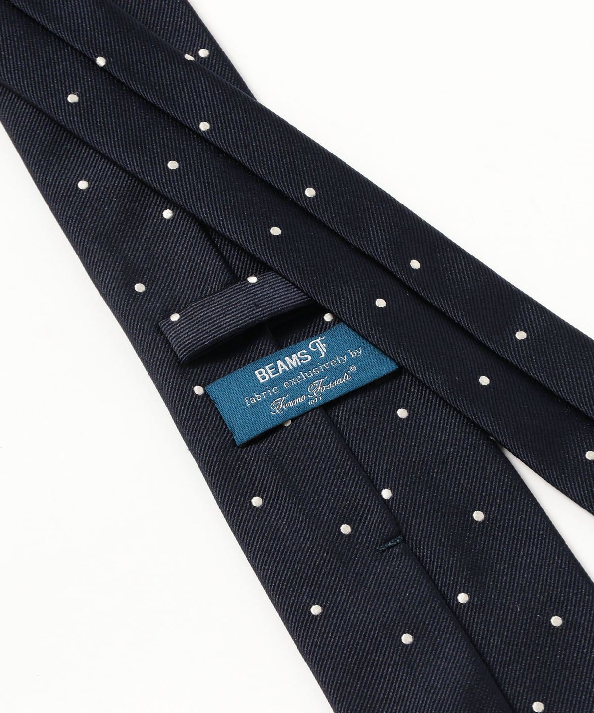 BEAMS F（ビームスF）Fermo Fossati シルク ドット柄 ジャカード