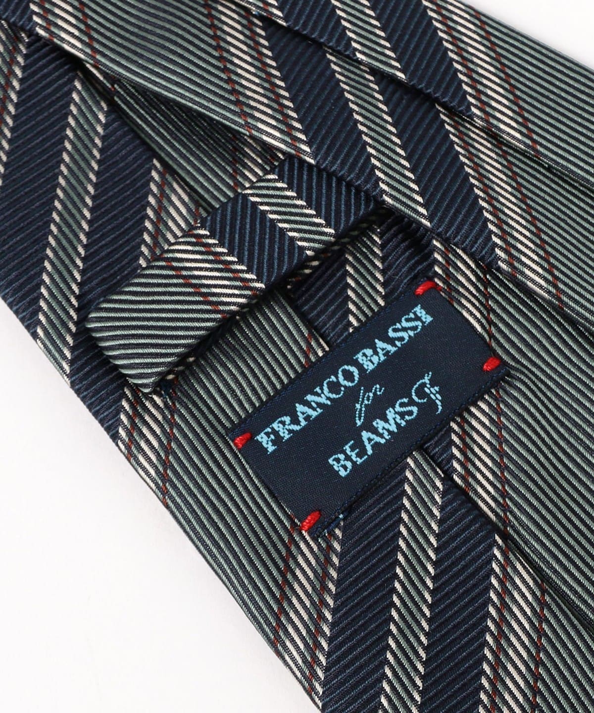 FRANCO BASSI × BEAMS F ネクタイ BEAMS F（ビームスF）FRANCO BASSI / シルク ストライプ ネクタイ