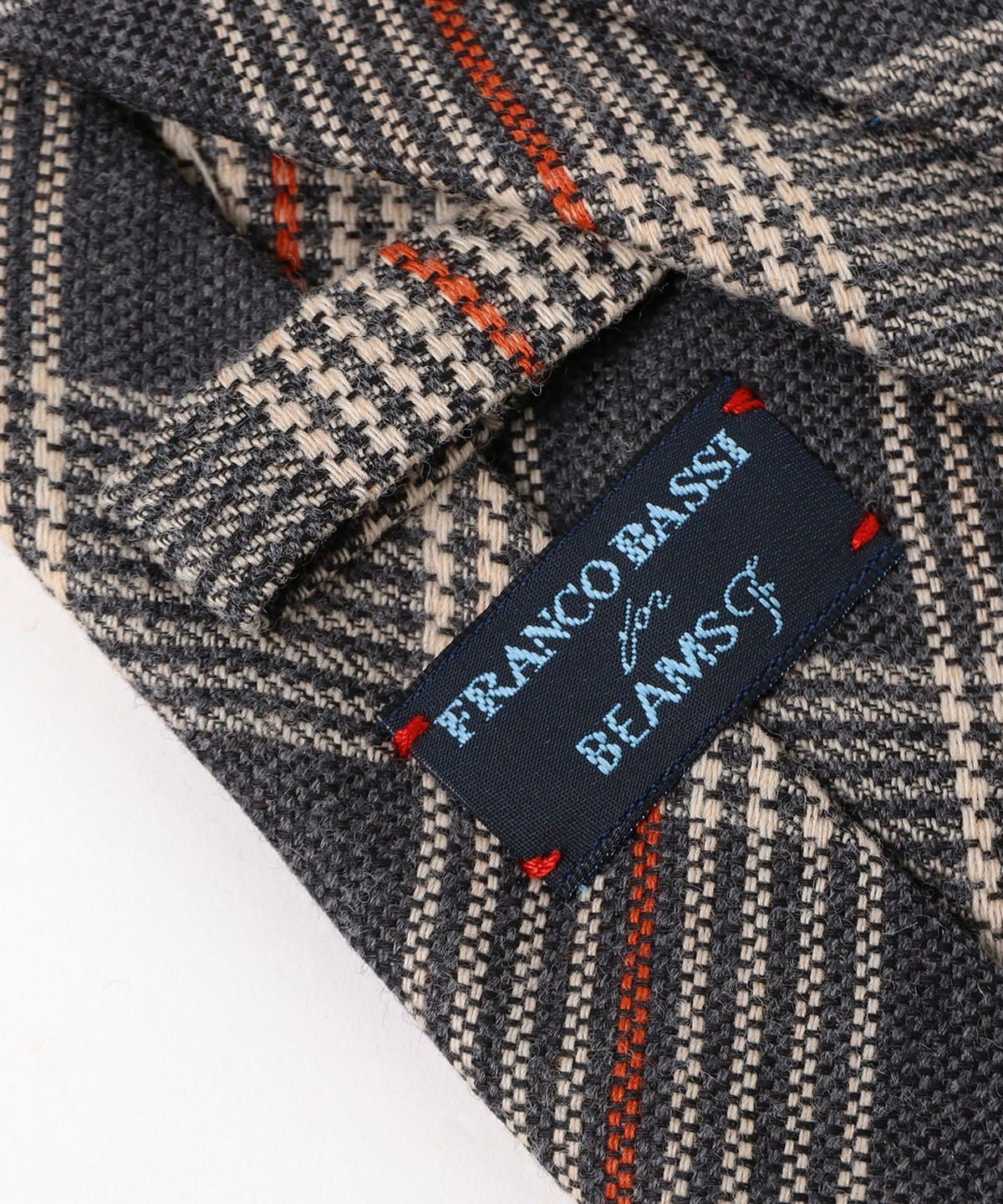 BEAMS F (BEAMS F) FRANCO BASSI / Wool Silk Checkered Pattern
