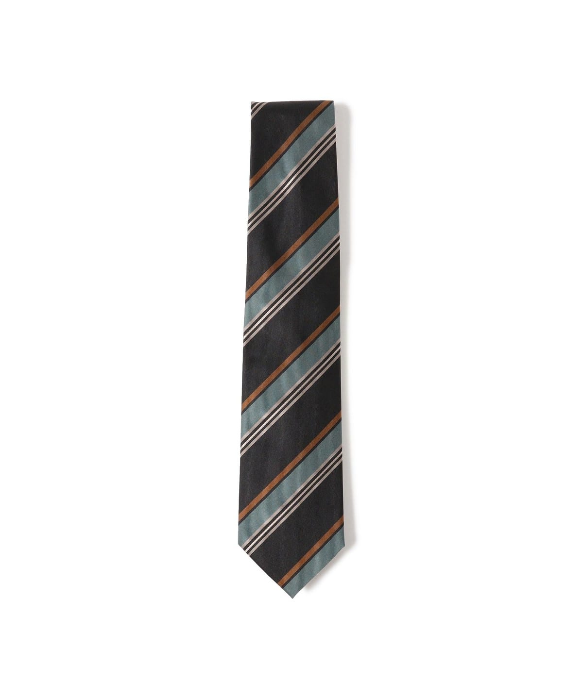 新品 Holliday & Brown シルクストライプタイ　ハンドメイド BEAMS F（ビームスF）Holliday & Brown / シルク ストライプ ネクタイ