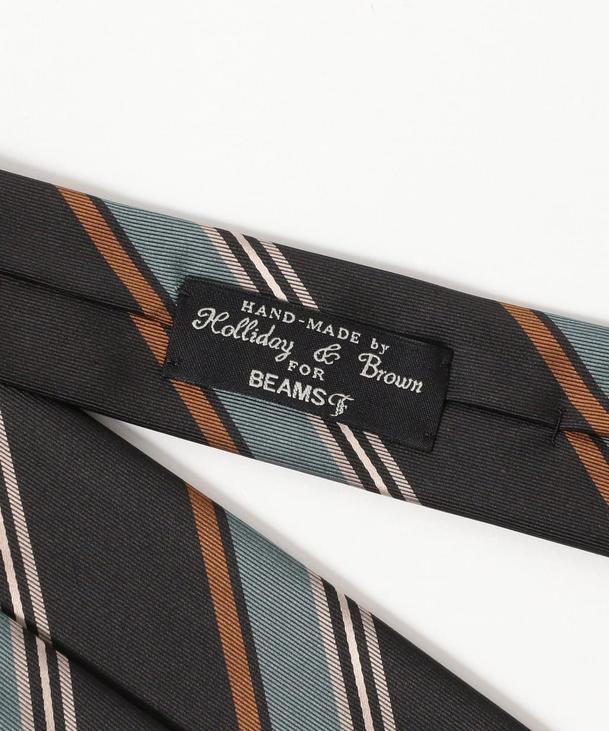Holliday & brown ドット ストライプ ネクタイ BEAMS F（ビームスF）Holliday & Brown / シルク ストライプ ネクタイ