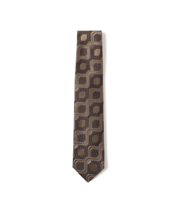 【美品】Holliday & Brown BEAMS F ネクタイ BEAMS F（ビームスF）Holliday & Brown / シルク ジャカード ネクタイ