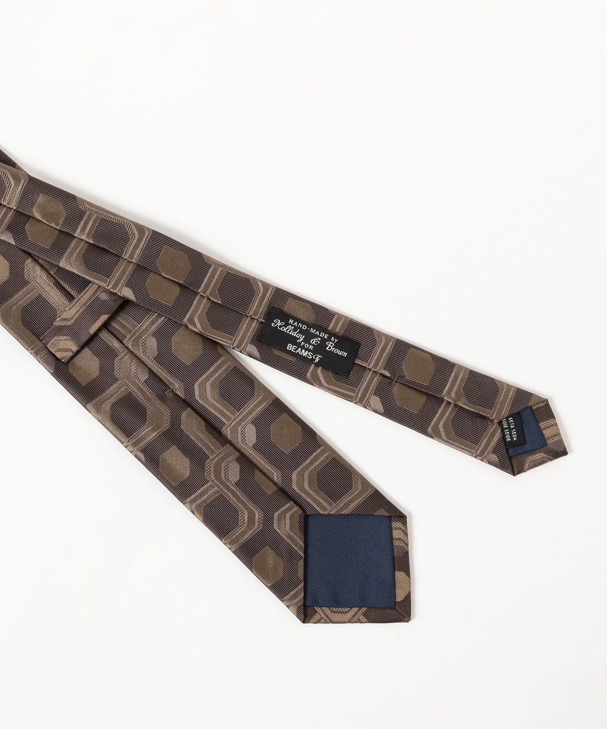 超美品 26ss Holliday & Brown シルクジャカードタイ BEAMS F（ビームスF）Holliday & Brown / シルク ジャカード ネクタイ