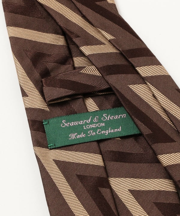 Seaward & Stearn / シルク ジグザグ柄 ネクタイ