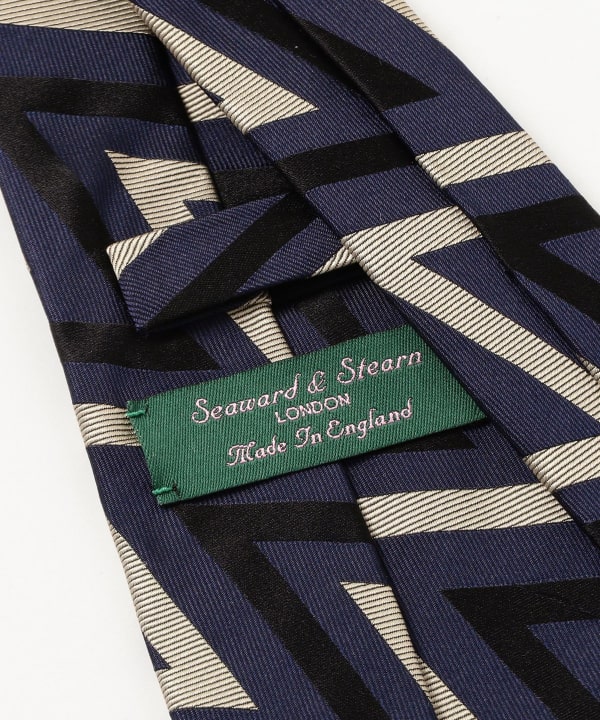 Seaward & Stearn / シルク ジグザグ柄 ネクタイ