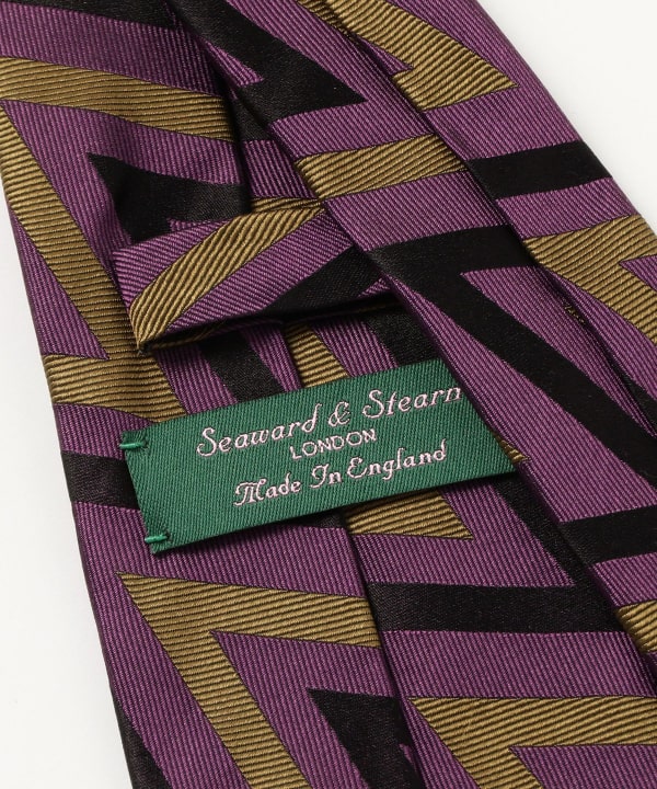 Seaward & Stearn / シルク ジグザグ柄 ネクタイ
