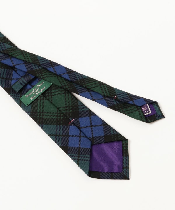 Seaward & Stearn / ウール チェック柄 ネクタイ