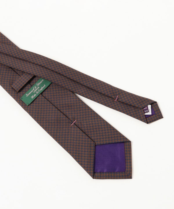 Seaward & Stearn / シルク ハウンドトゥース ネクタイ