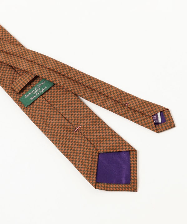Seaward & Stearn / シルク ハウンドトゥース ネクタイ
