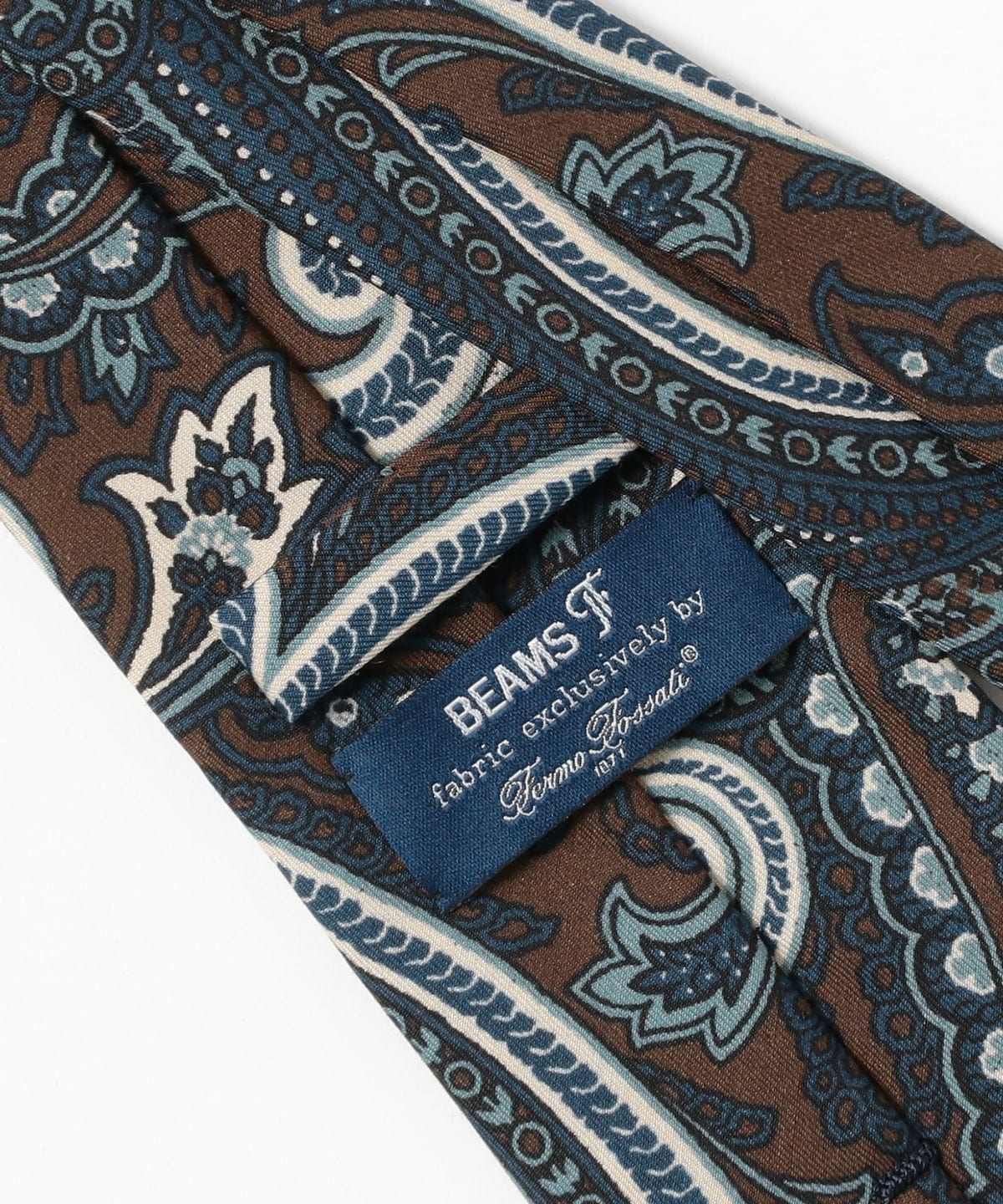 BEAMS F（ビームスF）Fermo Fossati ウールシルク ペイズリー柄