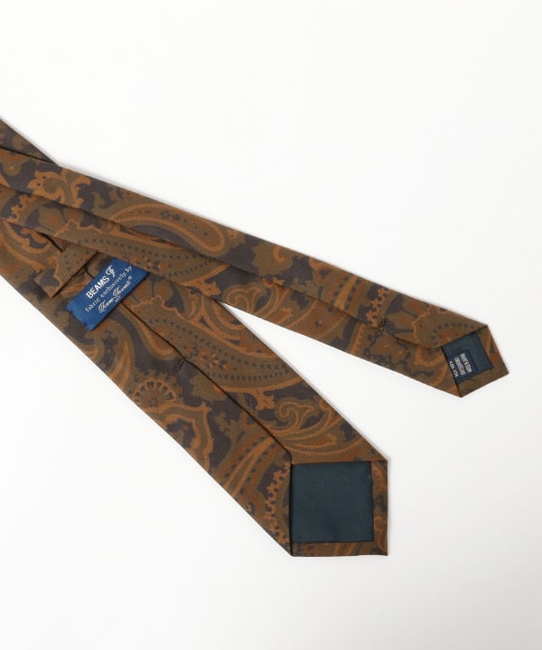 BEAMS F（ビームスF）Fermo Fossati シルク ペイズリー柄 プリント