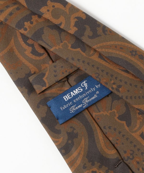 BEAMS F（ビームスF）Fermo Fossati シルク ペイズリー柄 プリント