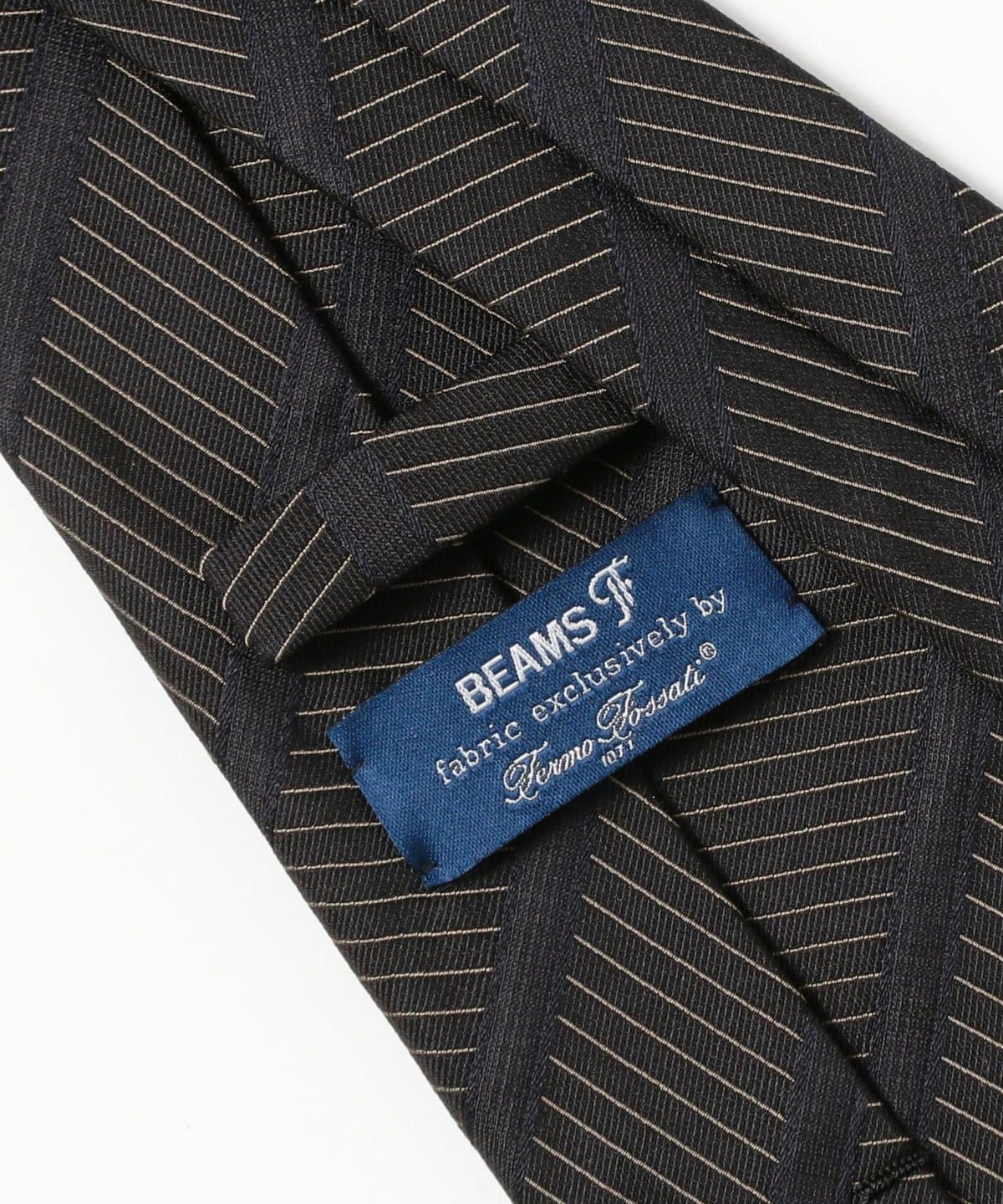 BEAMS F（ビームスF）Fermo Fossati シルクウール ジグザグストライプ