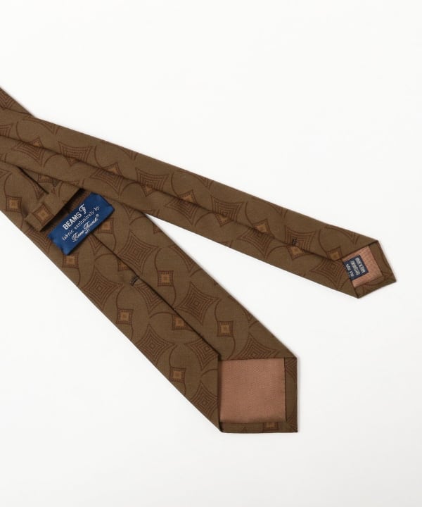 BEAMS F（ビームスF）Fermo Fossati シルク ジオメトリック柄 プリント