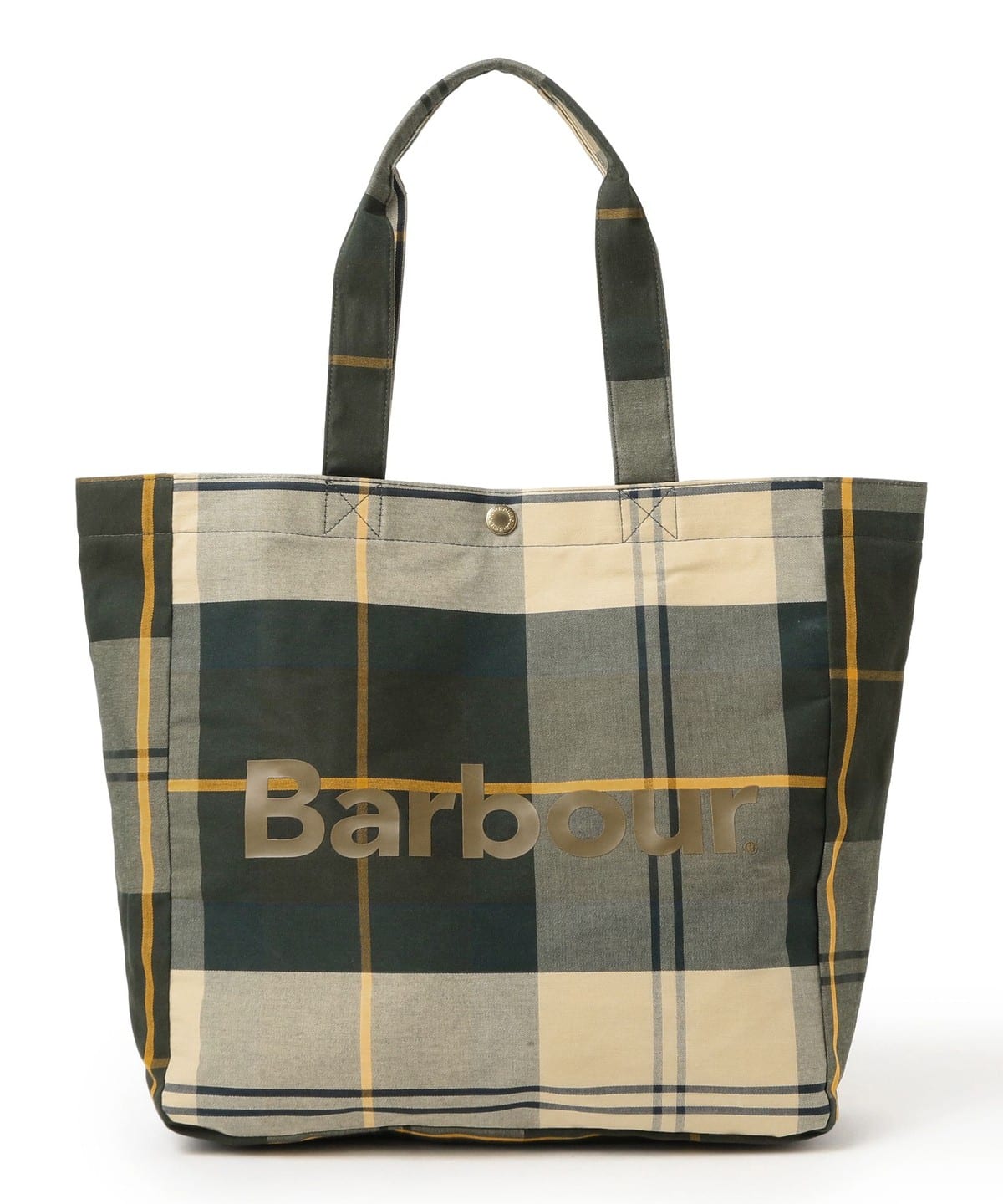 BEAMS F（ビームスF）Barbour / Telfield タータンチェック トート