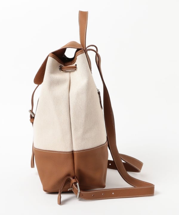 Charles et Charlus / Marcel Toile レザー×キャンバス バックパック