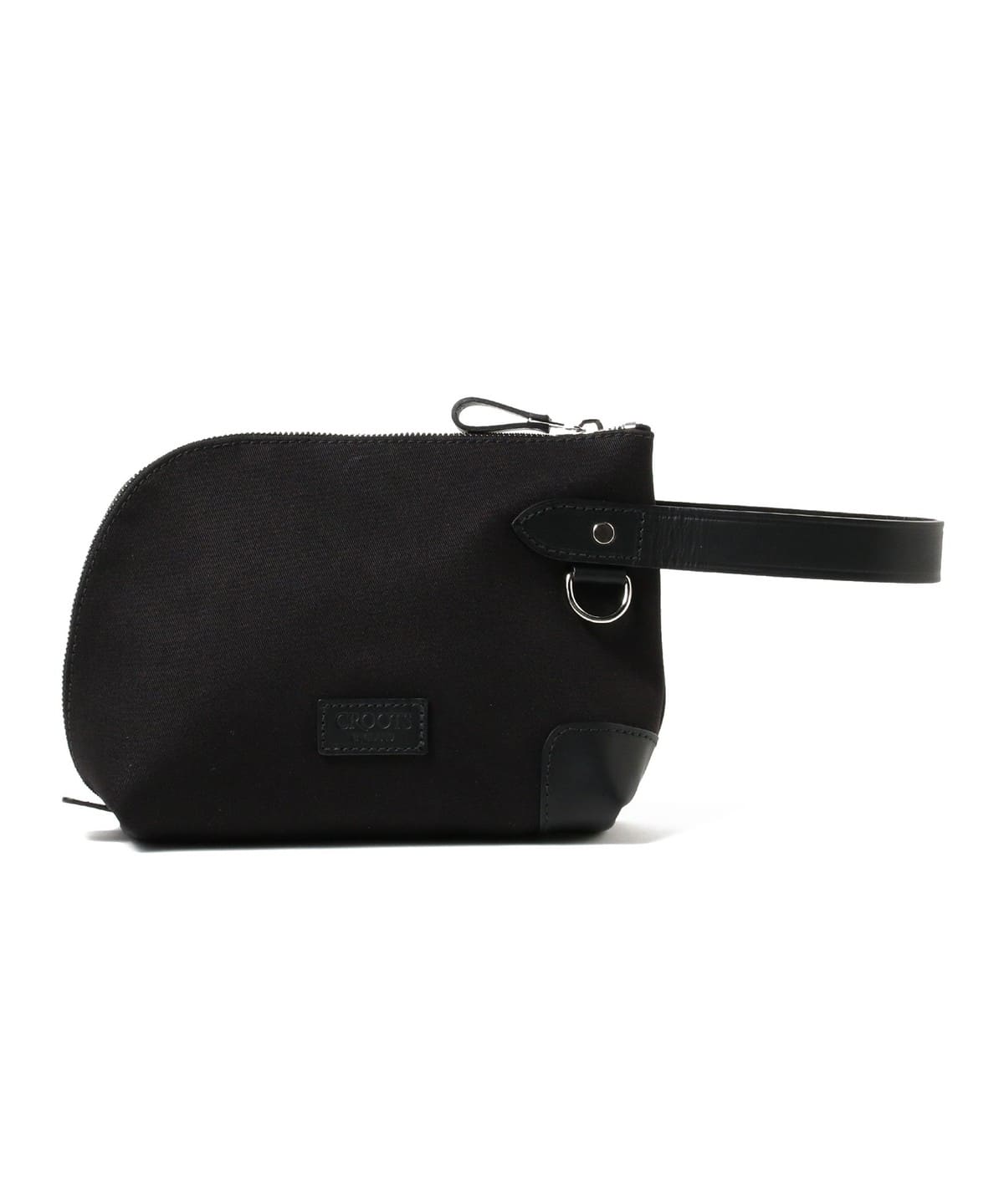 CROOTS クルーツ / ジップド ポーチ バッグ MEN BLACK ONE SIZE CROOTS クルーツ / ジップド ポーチ バッグ MEN BLACK ONE SIZE