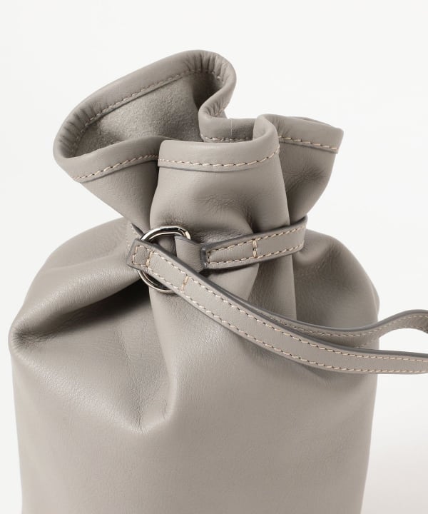 BEAMS 【別注】Daniel & Bob / レザー 巾着 ポーチ　ビームス BEAMS F（ビームスF）【別注】Daniel & Bob / レザー 巾着