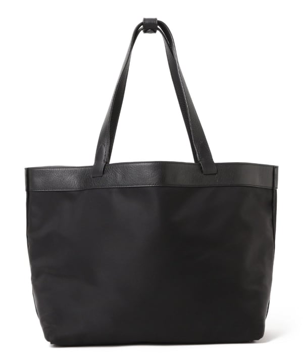 PELLETIER / レザー × ナイロン リバーシブルトートバッグ BLACK ナイロン側