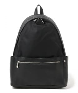 PELLETIER / Sac a dos ナイロン × レザー コンビネーション デイパック