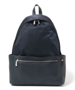 PELLETIER / Sac a dos ナイロン × レザー コンビネーション デイパック