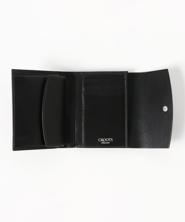 BEAMS BEAMS F CROOTS Bridle leather tri fold wallet wallet