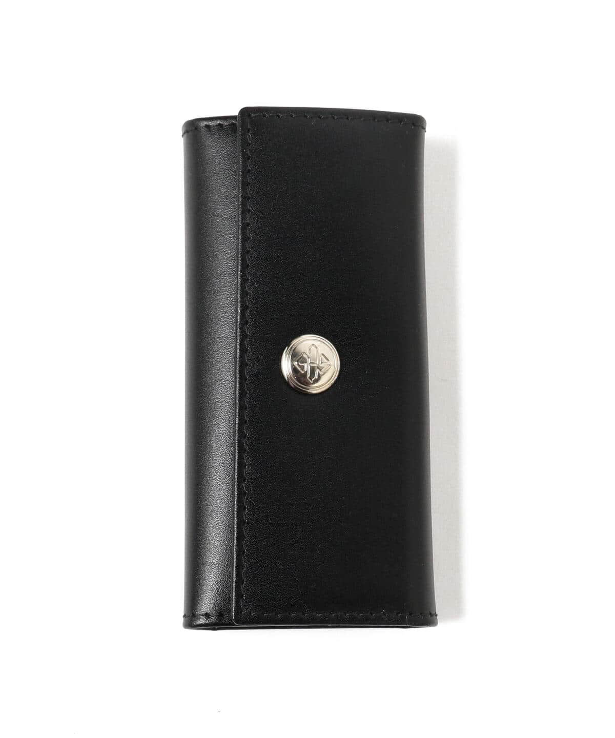 ETTINGER エッティンガー / スターリングコレクション レザー キーケース 財布・小物 MEN BLK/TURQUOISE ONE SIZE ETTINGER エッティンガー / スターリングコレクション レザー キーケース 財布・小物 MEN BLK/TURQUOISE ONE SIZE