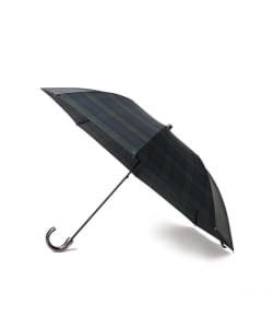深色格纹雨伞 (折叠)