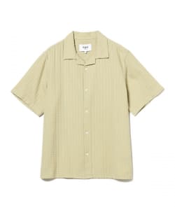 WAX LONDON / ウェーブストライプ ショートスリーブ オープンカラーシャツ