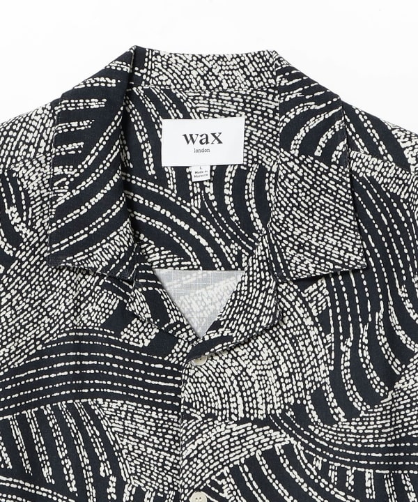 wax london オープンカラー 総柄 フラワー レーヨン シャツ wax london オープンカラー 総柄 フラワー レーヨン シャツ