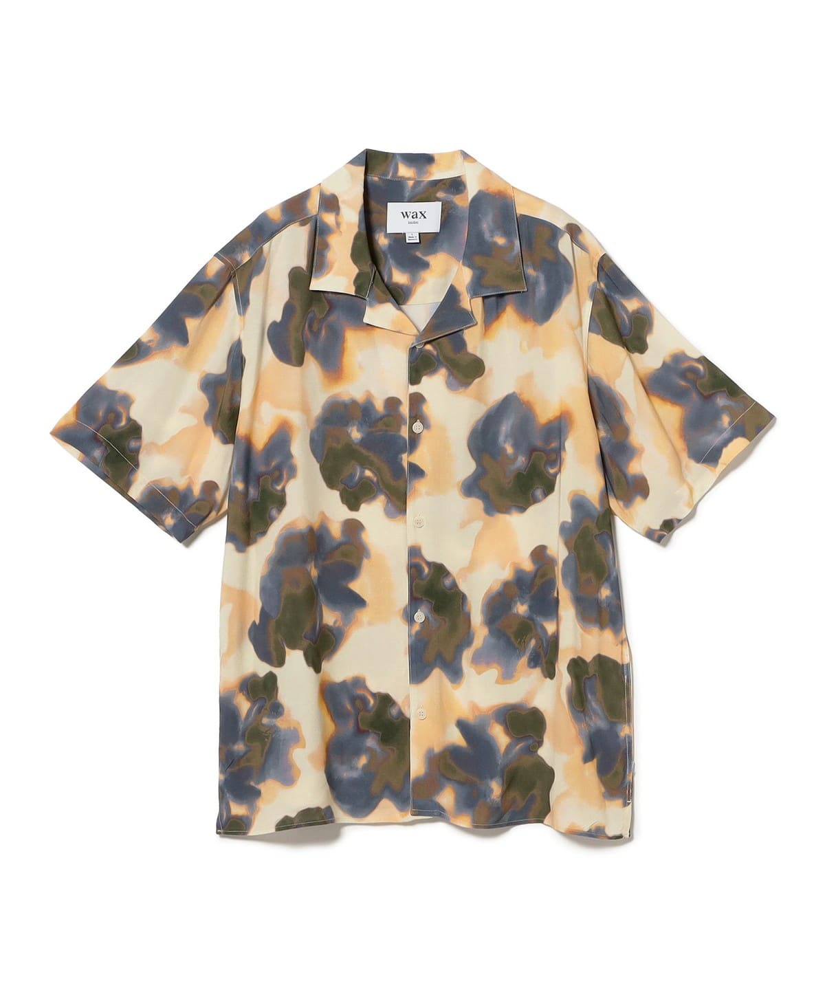 WAX LONDON ワックスロンドン / BLUR FLORAL オープンカラー シャツ シャツ・ブラウス MEN PEACH/BLUE S WAX LONDON ワックスロンドン / BLUR FLORAL オープンカラー シャツ シャツ・ブラウス MEN PEACH/BLUE S