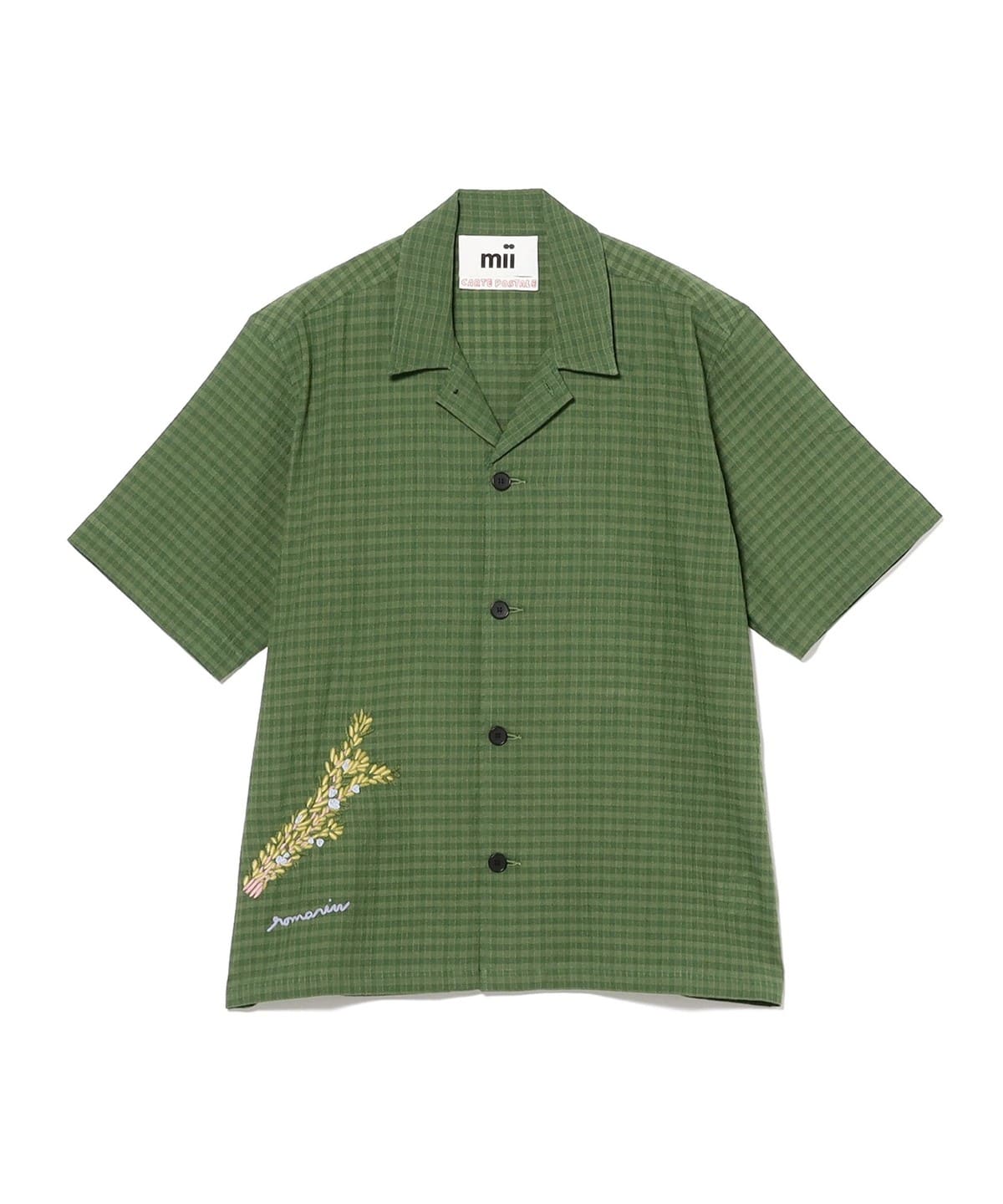 mii �~�C / SUBHA �R�b�g���`���^�C �`�F�b�N �I�[�v���J���[ �V���c �V���c�E�u���E�X MEN GREEN S