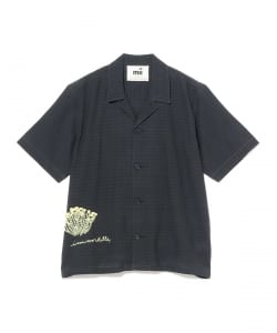 mii / SUBHA コットンチャタイ チェック オープンカラー シャツ	