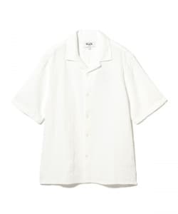 WAX LONDON / DOUBLE WEAVE シアサッカー オープンカラー シャツ