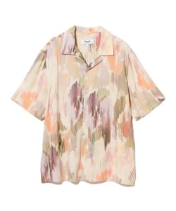 WAX LONDON / CORRIGATED FLORAL レーヨン オープンカラー シャツ