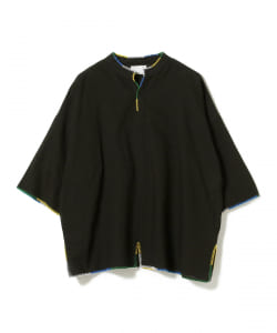 mii × International Gallery BEAMS / 別注 ブランケットステッチ カフタンシャツ
