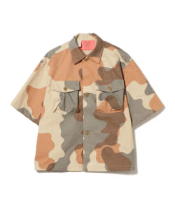 ▲N.HOOLYWOOD / カモフラ ポケット ショートスリーブシャツ