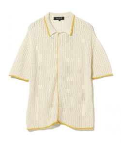 ▲SHOOP / JULY CROCHET SHIRT ニットポロ